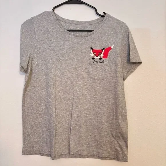 Kate Spade Broome Street Foxy Lady Tee Medium - Picture 3 of 5
